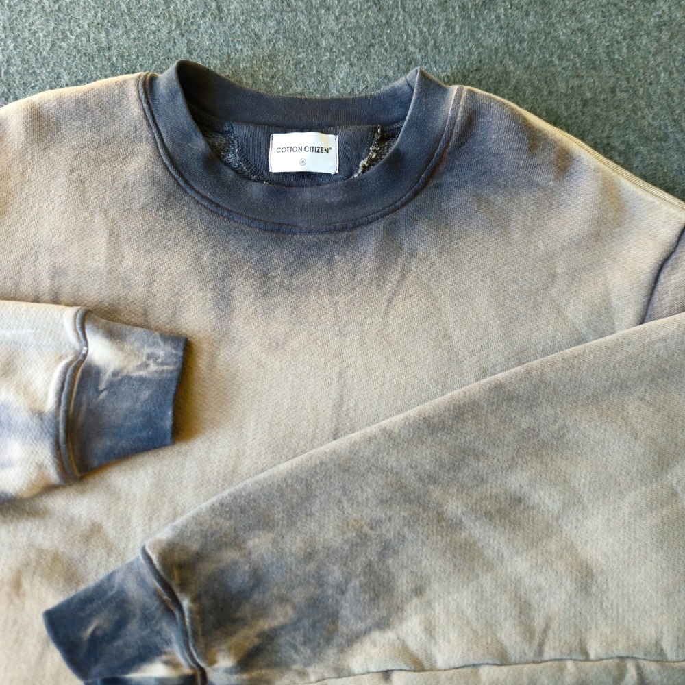 Cotton Citizen Bronx Crewneck Sweater Medium Cloud Tie Dye USA Streetwear NWOT